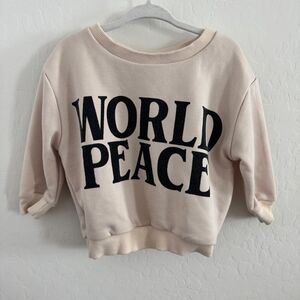World Peace Toddler Baby Graphic Crewneck Sweatshirt Pullover Sweater